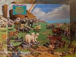 Vintage 1985 Noah Ark 2 Bible Puzzle 100 Pieces Rainbow Works 11.5 X 15 - Usa. Fixed Price $17.99.