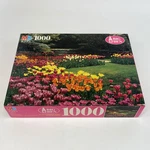 Milton Bradley Big Ben Puzzle 1000 Pieces Vtg 1994 Factory Sealed Floral Garden. Fixed Price $18.00.