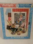 Playskool Vintage Tray Frame Puzzle 10" Golden Press Farmer 80-7A. Fixed Price $20.00.