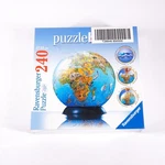 Illustrated World Map Gerold Como 240 Pc Round Jigsaw Puzzle 6" Ravensburger New. Fixed Price $19.99.