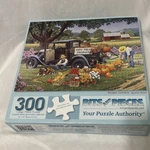 Bits And Pieces Home Grown By John Sloane 300 Large Farm Market Puzzle. Fixed Price $5.99.