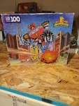 Mighty Morphin Power Rangers Megazord 100 Piece Puzzle Vtg Milton Bradley Cib. Fixed Price $7.50.