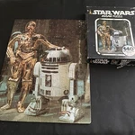 Star Wars Vintage 1977 Jigsaw Puzzle 140 Pieces 14" X 18" Kenner 40100 R2D2 C3PO. Fixed Price $23.99.