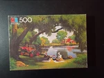 Milton Bradley Puzzle Good Old Days 4181-6 Family Picnic *complete* 1982. Fixed Price $19.99.