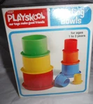 Rare Vintage Playskool 1976 - Nesting Bowls 8 Stacking Toy Set New Sealed Box. Fixed Price $30.51.