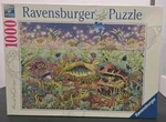 New Ravensburger Underwater Kingdom Dusk 1000 Piece Puzzle Fish Sea 27" X 20". Fixed Price $30.00.