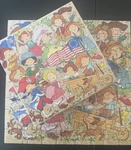 Vtg Springbok Mini Jigsaw Puzzle My Country Tis Of Thee Colonial 4TH July 76. Fixed Price $24.76.