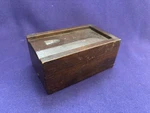 Rare Antique American Folkart Candle Puzzle Box Square Nail Construction 19THC. Fixed Price $195.00.