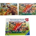 Ravensburger Jurassic Wildlife Dinosaurs 2X24 Pieces Puzzles Complete. Fixed Price $9.95.