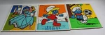 Playschool Kids Puzzle Cinderella, Soccer Star Smurf, Smurfette Skating 1982. Fixed Price $25.00.