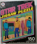 Star Trek Jigsaw Puzzle Hg Toys Kirk And Officers Beaming Down No 495-01. Fixed Price $30.00.