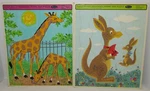 2 Whitman Fuzzy Wuzzy Frame Tray Puzzles, 1968. Fixed Price $9.99.