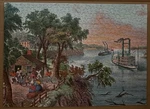 Vtg Jaymar Currier & Ives 500 Pc Puzzle Low Water In The Mississippi Complete. Fixed Price $9.99.