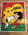 Vintage Playskool Peanuts Smak! (230-07) Wooden 8 Piece Puzzle. Fixed Price $6.00.