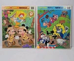 Vtg Golden Frame Tray Puzzles Disney Mickey & Minnie Mouse Looney Toons. Fixed Price $8.96.