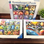 Ravensburger Jigsaw Puzzles-lot Of (3) 1000 PIECES-1 Brand New, 2 Complete Nice. Fixed Price $72.00.