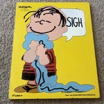 Vintage Playskool Peanuts Charles Shultz Linus Wooden Puzzle 1952 Sigh! #230-8. Fixed Price $40.99.