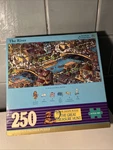 Vtg 1992 Golden Premier 250 Piece Great Treasure Hunt Puzzles Carnival & River. Fixed Price $18.00.
