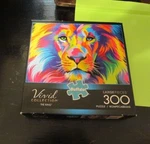 'the King' From Vivid Series, Buffalo Puzzles 300 Pcs Complete. Fixed Price $18.00.