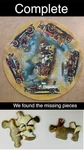 Springbok 1970 Vintage Circular Puzzle Antique Fire Engines Complete. Fixed Price $39.95.