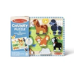 Melissa And Doug Wooden Puzzle Chunky Pets Dogs Cats Horse Turtle. Fixed Price $17.99.