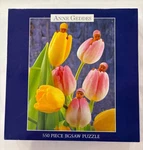 Older (1997) Ceaco Jigsaw Puzzle, Tulip Babies, Photo By Anne Geddes, 550 Pcs. Fixed Price $10.50.