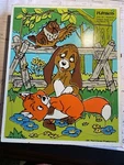 Playskool Wood Puzzle Pieces 375-12 1981 Copper, Todd, And Big Mama. Fixed Price $5.00.