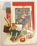 Vintage Golden Press Playskool Tray Puzzle Usa 80-7D Farm 8X10. Fixed Price $8.95.
