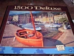 The Harbor At Gargnano 1500 Pc. Mega Puzzle # 973557ADN, New, Sealed,. Fixed Price $16.95.