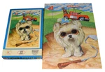 Vintage 1968 Gig Pity Puppy Dog Puzzle Big Sad Eyes Yorkie Golf Club Complete. Fixed Price $75.00.