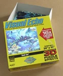 Sunlit Sea Dolphins Coral Reef Visual Echo Puzzle 3D Effects 20 X 16 - Assembled. Fixed Price $14.00.