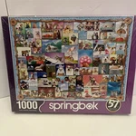 New Springbok Puzzles 1000 Piece Jigsaw Animal Quackers Fun Dogs Cats. Fixed Price $15.29.