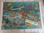 Jan Van Haasteren Jigsaw Puzzle 1000 Ceaco Crowd Pleasers Deep Sea Fun Complete. Fixed Price $30.00.