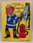 Vtg 1974 Judy Instructo Wooden Puzzle Firefighter 11 Pieces J066003. Fixed Price $6.99.