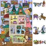 Wooden Jigsaw Puzzle For Adults By Foxsmartbox - 440 Pieces Amusing House. Fixed Price $115.99.
