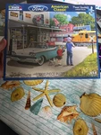 White Mountain Puzzle 1000 Pcs American Classic By Kevin Walsh *larger 24X30. Fixed Price $25.00.