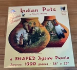 Indian Pots Jigsaw Puzzle By Roberta Wesley Special Shape Approx. 1000 Pcs. New. Fixed Price $14.99.