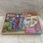 Dreamworks Trolls Wood Pack Of 7 Puzzles New Factory Sealed. Fixed Price $19.99.
