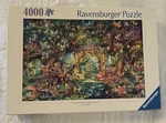 Ravensburger 4000 Piece Puzzle 2024 Hidden World Of Fairies Jigsaw 36" X54.25". Fixed Price $50.00.