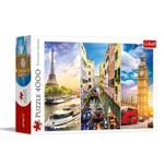 Trip Around Europe 4000 Piece Jigsaw Red 54"X38" Print, Diy Puzzle, Cr.... Fixed Price $27.77.
