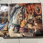 Carousel Horses 500 Piece Jigsaw Puzzle 79271-00 Merrigold Press. Fixed Price $15.00.