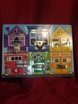 Melissa & Doug Deluxe Latches Board Counting Animals 15.5" 11.5" Hand Crafted. Fixed Price $16.69.