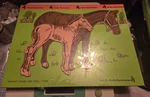*sealed* Vintage 1980 Judy Instructo Wooden Puzzle Horse & Foal J506027. Fixed Price $25.00.