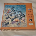 Sunsout Green Turtle Hatchlings 550PC Jigsaw Puzzle. Fixed Price $17.05.