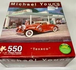 Karmin 550 Piece Michael Young Puzzle Texaco" New 18"X24" Vintage Car. Fixed Price $11.99.