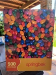Springbok Jigsaw Puzzle Jellybean Jumble 500 Piece 20X20 Used Free Shipping. Fixed Price $13.99.