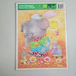 Little Elephant Puzzle 1979 Golden Frame Tray Ages 3 Kids Toy. Fixed Price $9.98.