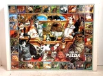 Vtg 1998 White Mountain World Of Cats Puzzle 1000 Pcs 24 X 30" New Fast Shipping. Fixed Price $17.99.