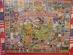 White Mountain North American Sports History 1000 Pc Puzzle 24X30 New Free Ship. Fixed Price $25.00.