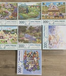 Lot Of 7 "bits And Pieces" 300 Jigsaw Puzzles Complete - BP3. Fixed Price $44.00.